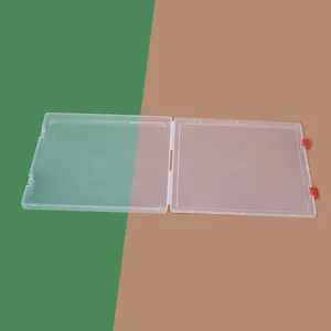 Vue détaillée de la boîte de rangement en plastique PP transparent pour bijoux et pièces