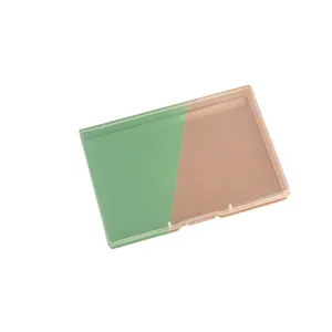 Boîte de rangement rectangulaire en plastique PP transparent 1,8cm pour bijoux et pièces