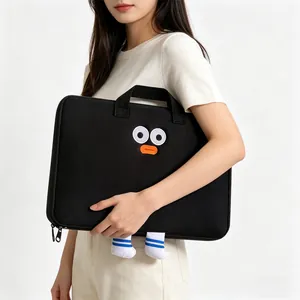 Linda Bolsa de Almacenamiento para Tableta con Ojos Grandes de Dibujos Animados Funda Portátil para IPad Estuche Protector Antigolpes