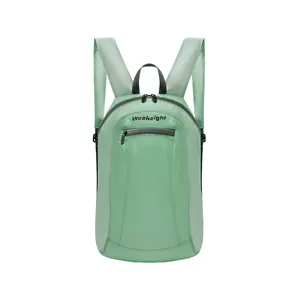Lightweight mint green foldable backpack for outdoor hiking and adventure travel