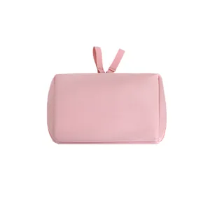 Minimalistische rosa Kosmetiktasche und tragbare Mini-Lippenstifttasche für Reisen