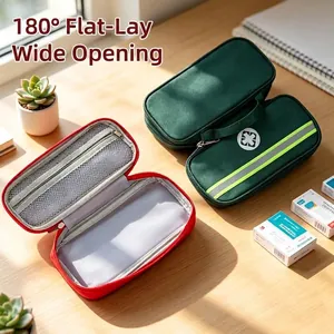 Trousse de premiers secours portable avec ouverture à plat à 180 degrés pour un accès facile