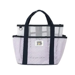 Sac de plage en maille de grande capacité pour le voyage et le rangement de natation