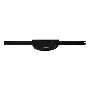Lightweight waterproof black running waist bag for outdoor sports fitness and climbing