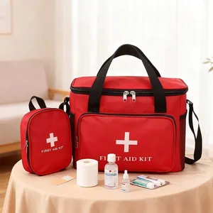 Sac de Trousse de Premiers Secours Médicaux de Grande Capacité en Tissu Oxford pour Voiture Extérieur Voyage