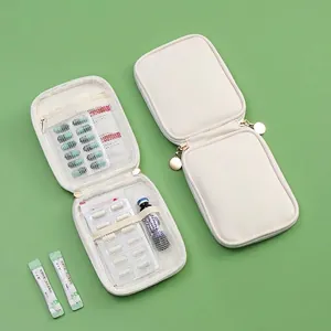 Trousse de premiers secours portable pour voyage avec ouverture à plat à 180 degrés