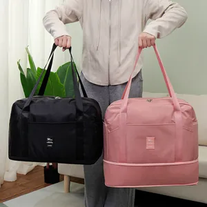 Versatile large capacity waterproof travel duffel bag for moving and clothes organization