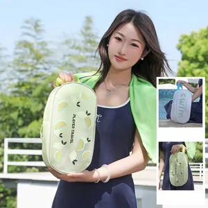 Grande borsa da nuoto portatile impermeabile con stampa limone per viaggio e sport