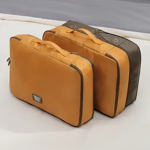 Durable portable travel packing cubes for clothes storage and large luggage organization