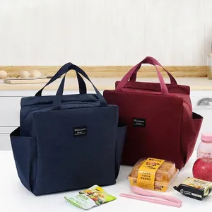 Large Capacity Insulated Lunch Bag Portable Thermal Meal Prep Tote With Aluminum Foil Lining For Office School Picnic Men Women