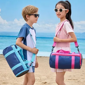 Kids Waterproof Swimming Bag Dry Wet Separation Sports Fitness Duffel Bag For Children Beach Storage With Shoe Compartment