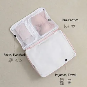 Tragbare wasserfeste Reisetasche zum Organisieren von Unterwäsche, Socken und Schlafanzügen