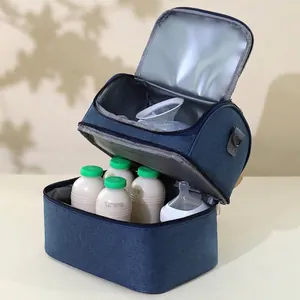 Professional large capacity double-layer insulated breast milk storage bag for nursing moms