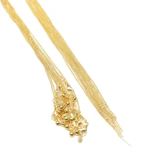 14K Gold Vergoldete Verstellbare O-Link Ketten für DIY Schmuckherstellung Halsketten