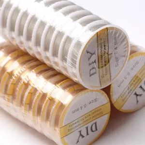 Detailed view of color-retaining copper wire spools for jewelry DIY crafting