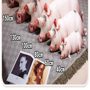 Comparaison détaillée des tailles pour oreillers en peluche cochon de 40 à 150 cm