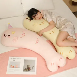 Traversin long en forme de poisson mignon pour dormir et soutenir les jambes au lit.
