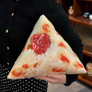 Cuscino di peluche realistico a forma di Zongzi per un regalo creativo del Festival dei Draghi