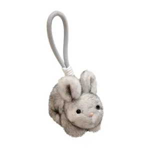 Schattige pluche konijn sleutelhanger met geur voor tas decoratie