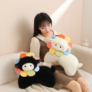 Cuscino peluche pecora girasole carino per divano e dormire comodamente regalo top