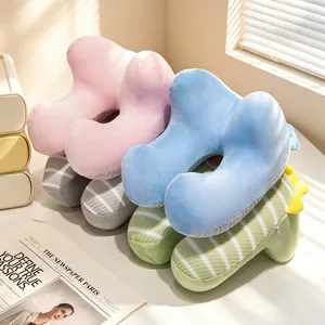Almohadas de cuello ergonómicas en forma de U de espuma viscoelástica para viajes y oficina
