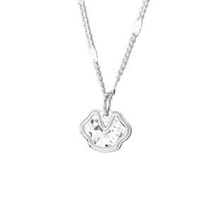 Elegant S925 sterling silver necklace featuring a polished lock pendant on white background.