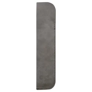 Custodia classica minimalista in pelle PU grigia per protezione singola della penna