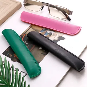 Custodia in pelle PU colorata minimalista per penne touch e accessori per ufficio
