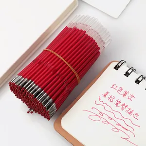 Large bundle of premium red gel pen refills with 0.5mm bullet tips for replacement