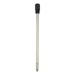 Universal 70mm metal ballpoint pen refill with black plastic cap for mini crystal pens