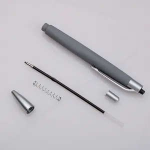 Stylo à bille rétractable professionnel avec composants internes et structure