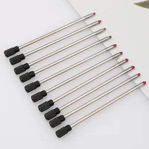 10pcs 7cm metal gel pen refills 0.5mm fine point replacement for rotating pens