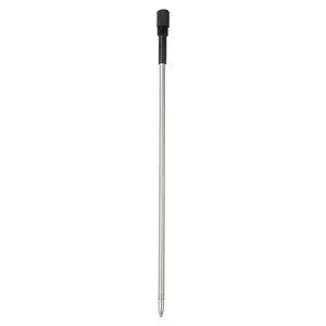 High-quality 116mm metal ballpoint pen refill with a black rotating top and smooth oil-based ink.