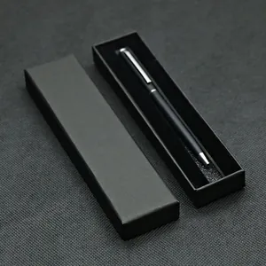 Scatola Regalo per Penna Professionale in Cartone Rigido Nero Con Coperchio e Base per Penna Stilografica a Sfera Forniture per Ufficio