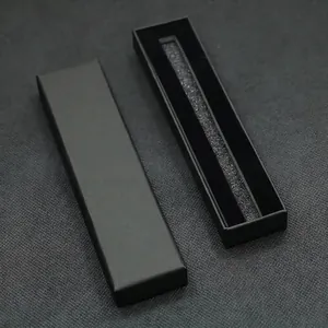 Confezione regalo nera premium per penne con inserto protettivo in schiuma EVA per penne
