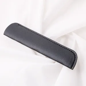 Hochwertige schwarze PU-Leder-Eingabestift-Schutzhülle für Apple Pencil 1. und 2. Gen