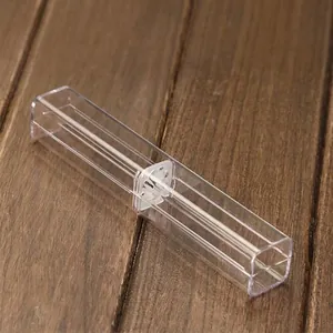 Klare Kunststoff Quadrat Stiftbox Minimalistisches Schreibwaren Organizer Box Für Stifte Tragbare Aufbewahrung Büro Schule