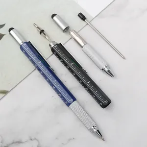 Professioneller 6-in-1 Multifunktions-Werkzeugstift aus Metall mit Schraubendreher