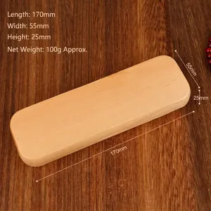 Estuche de madera vintage hecho a mano para guardar bolígrafos