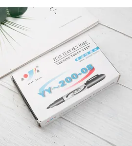 Box of YUAN YUAN YY-200-08 permanent markers with waterproof oil-based ink
