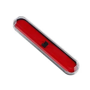 Elegante confezione regalo per penne a forma di diamante con coperchio trasparente e velluto rosso