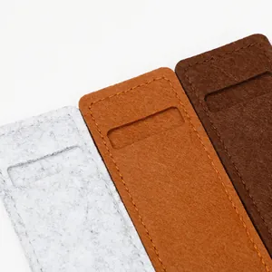 Minimalist felt pen sleeves for single fountain pen protection