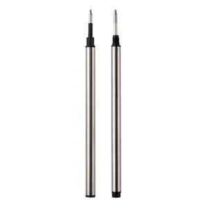 Professional 0.5mm metal rollerball pen refills with black ink for smooth writing
