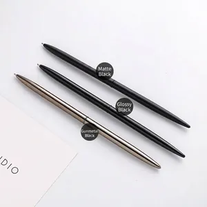 Elegant Metal Ballpoint Pen Minimalist Business Signature Pen For Hotel Front Desk Office Desktop Smooth Writing High Quality Stationery