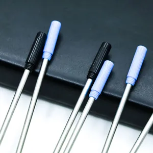 High-quality black and blue ink metal ballpoint pen refills for Cross type pens