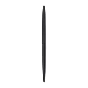 Sleek minimalist matte black metal ballpoint pen for luxury office desk and signature use