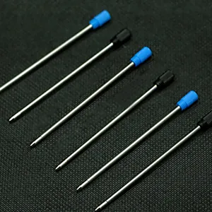 Metal Ballpoint Pen Refill Blue Black Ink Oil Based Replacement Refill For Crystal Pen Office School Stationery Accessories