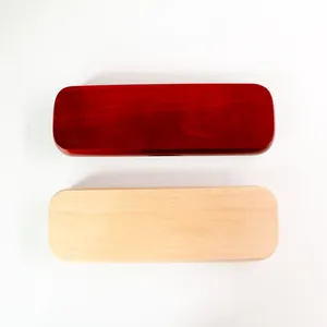 Premium vintage maple and redwood style handcrafted wooden pen boxes for gift packaging