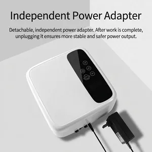 Professional high-power cordless LED nail lamp with detachable power adapter