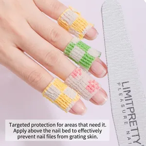 Benda Protettiva per Dita in Stile Giapponese Traspirante Autoadesiva Elastica in Cotone Tessuto Non Tessuto per Manicure Cura Quotidiana